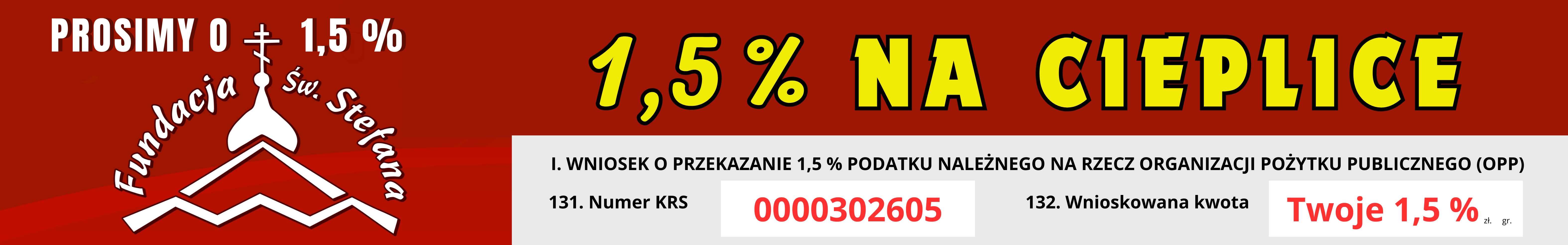 1.5% dla Fundacji św. Stefana